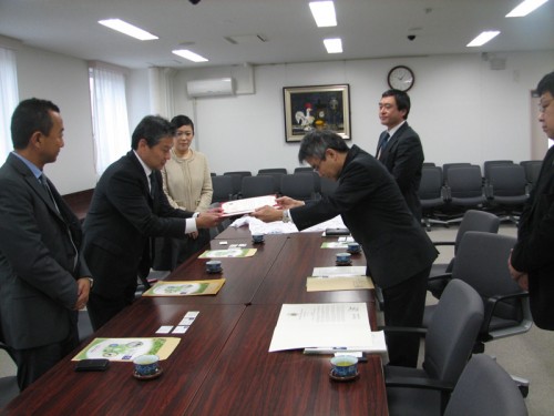 Meeting with Tohoku Officials 